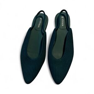 VIVAIA Women's Elegant Teal Slingback Flats